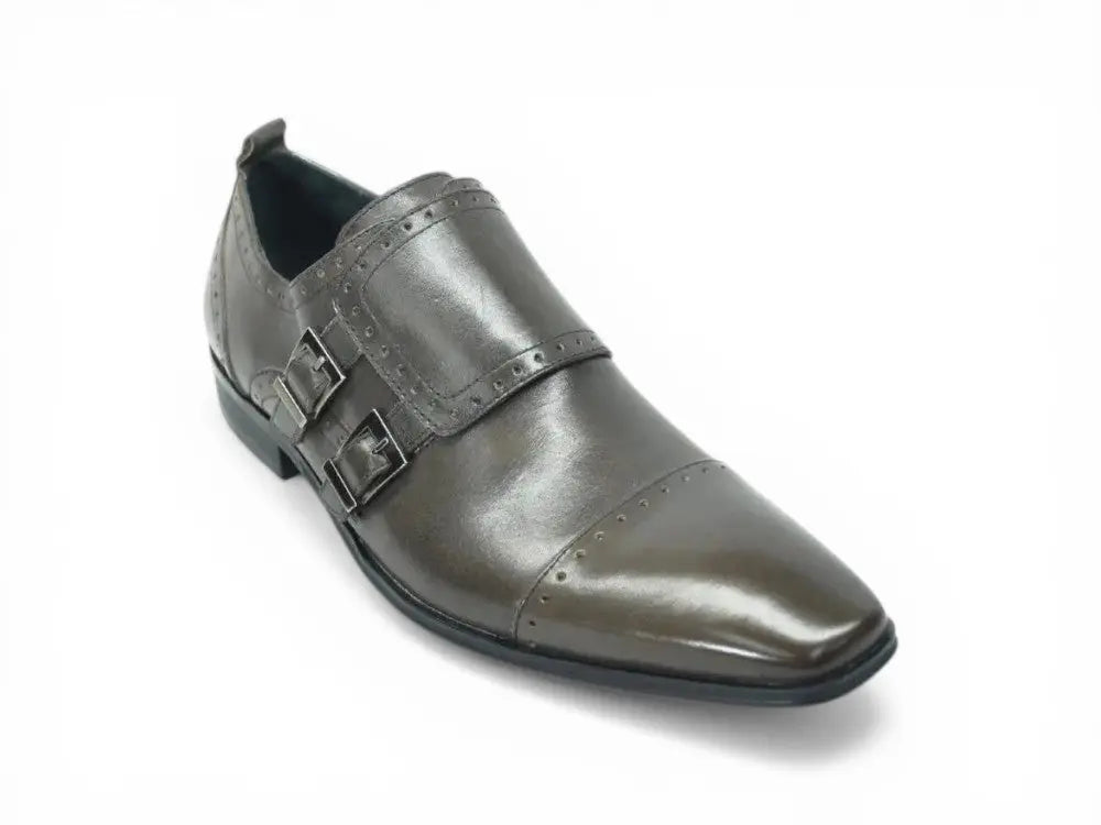 Double Monk Buckle Cap Toe Carrucci
