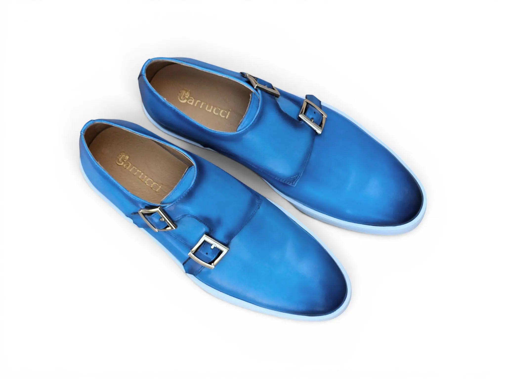 Double Monk Strap Leather Sneaker Carrucci