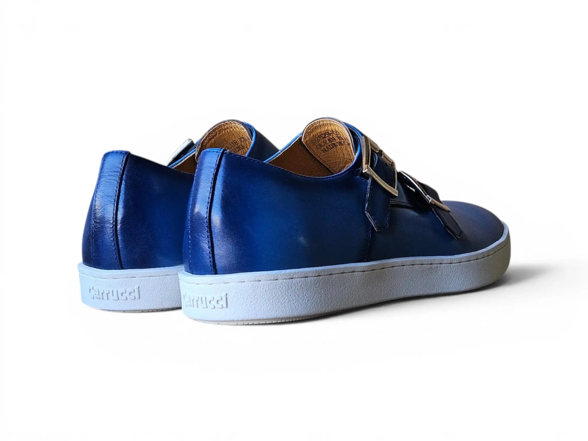 Double Monk Strap Leather Sneaker Carrucci