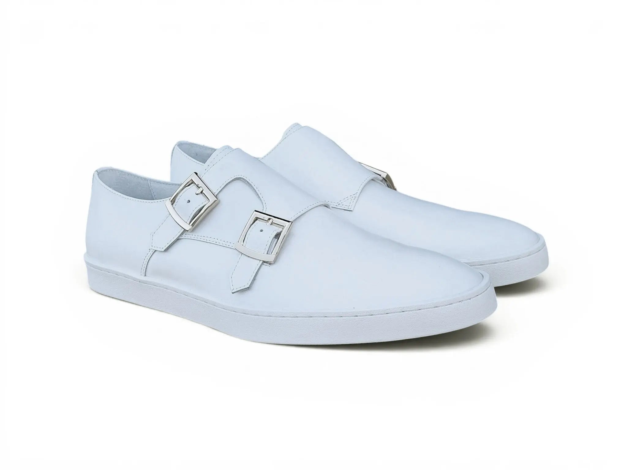 Double Monk Strap Leather Sneaker Carrucci