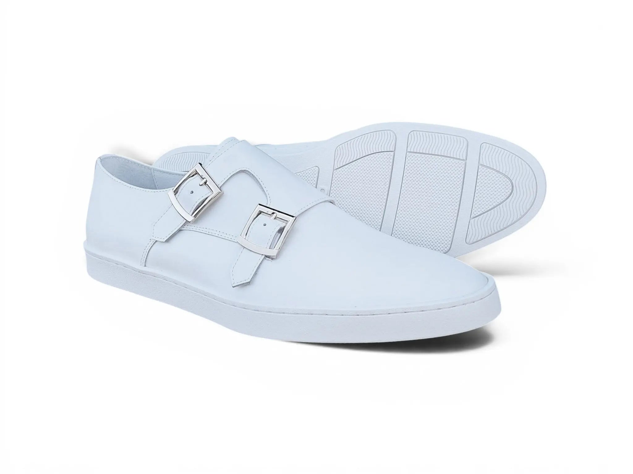 Double Monk Strap Leather Sneaker Carrucci