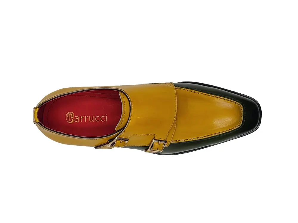 Double Monk Strap Two Tone Carrucci