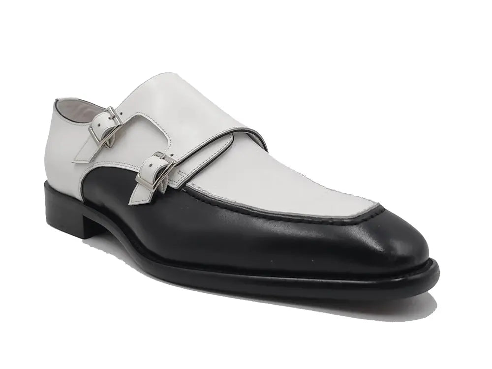 Double Monk Strap Two Tone Carrucci