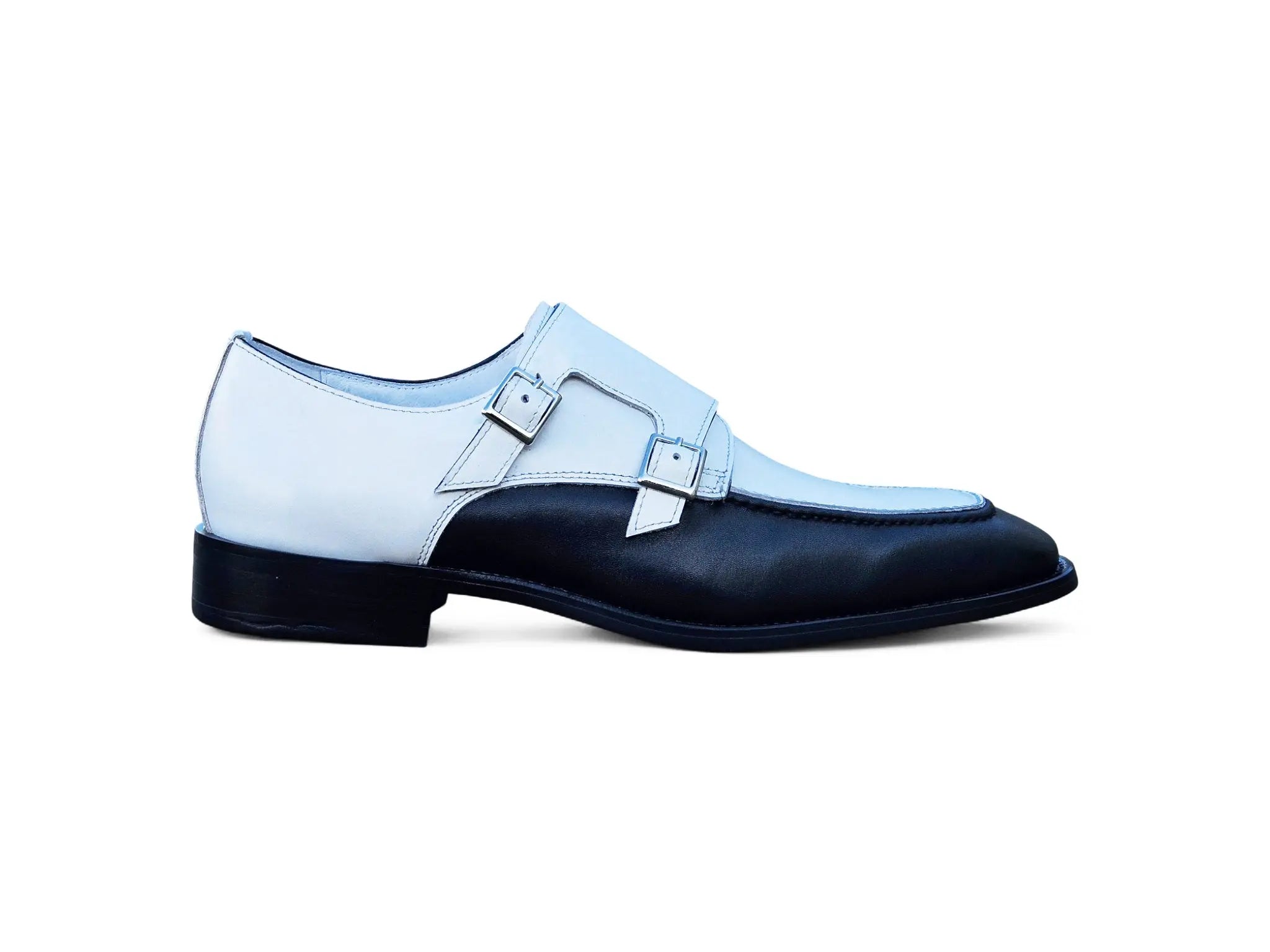 Double Monk Strap Two Tone Loafer Carrucci