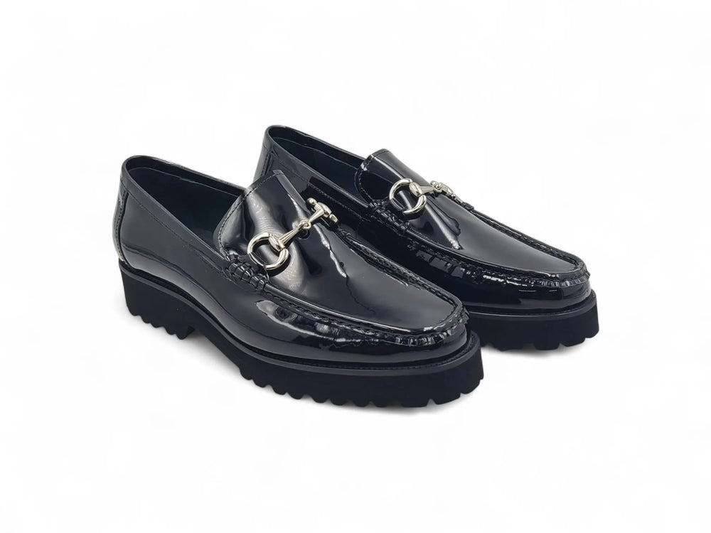 Horse Bit Loafer in Lug Sole - Carrucci Shoes display picture 2