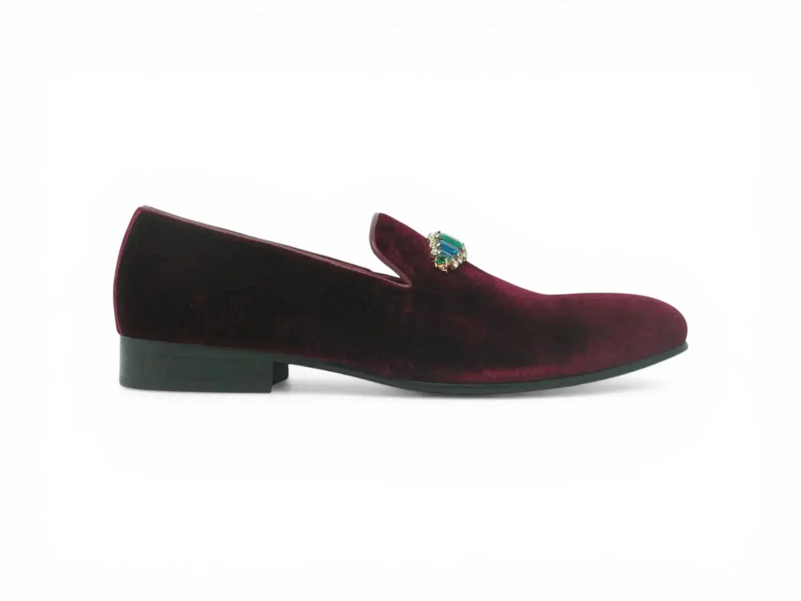 Formal Velvet Loafer with studs Carrucci