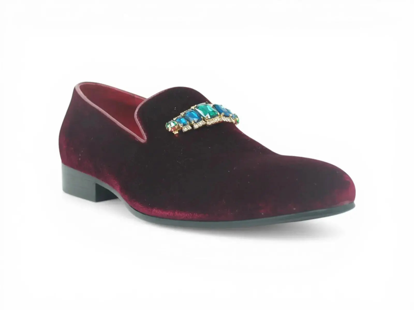 Formal Velvet Loafer with studs Carrucci
