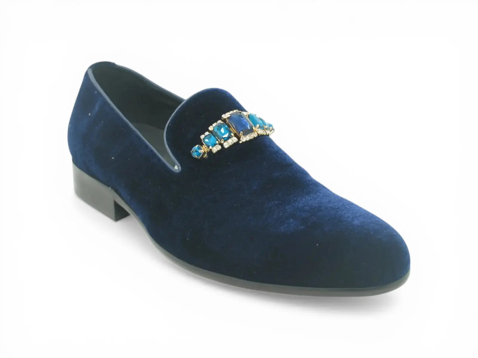 Formal Velvet Loafer with studs Carrucci