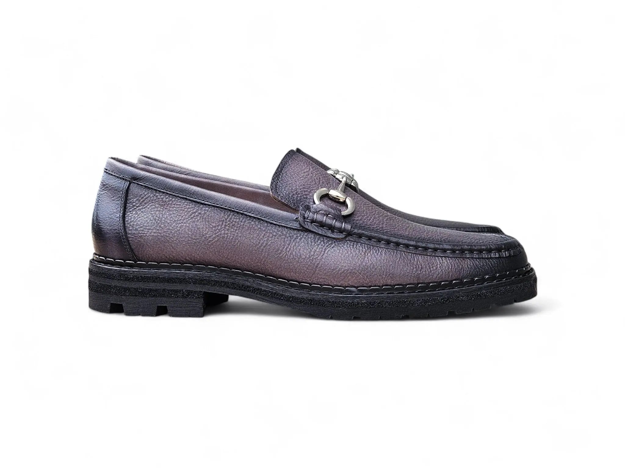 Horsebit Loafer Lug Sole Carrucci