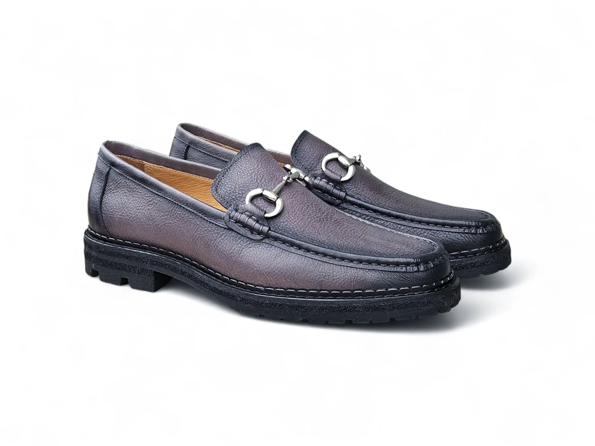 Horsebit Loafer Lug Sole Carrucci