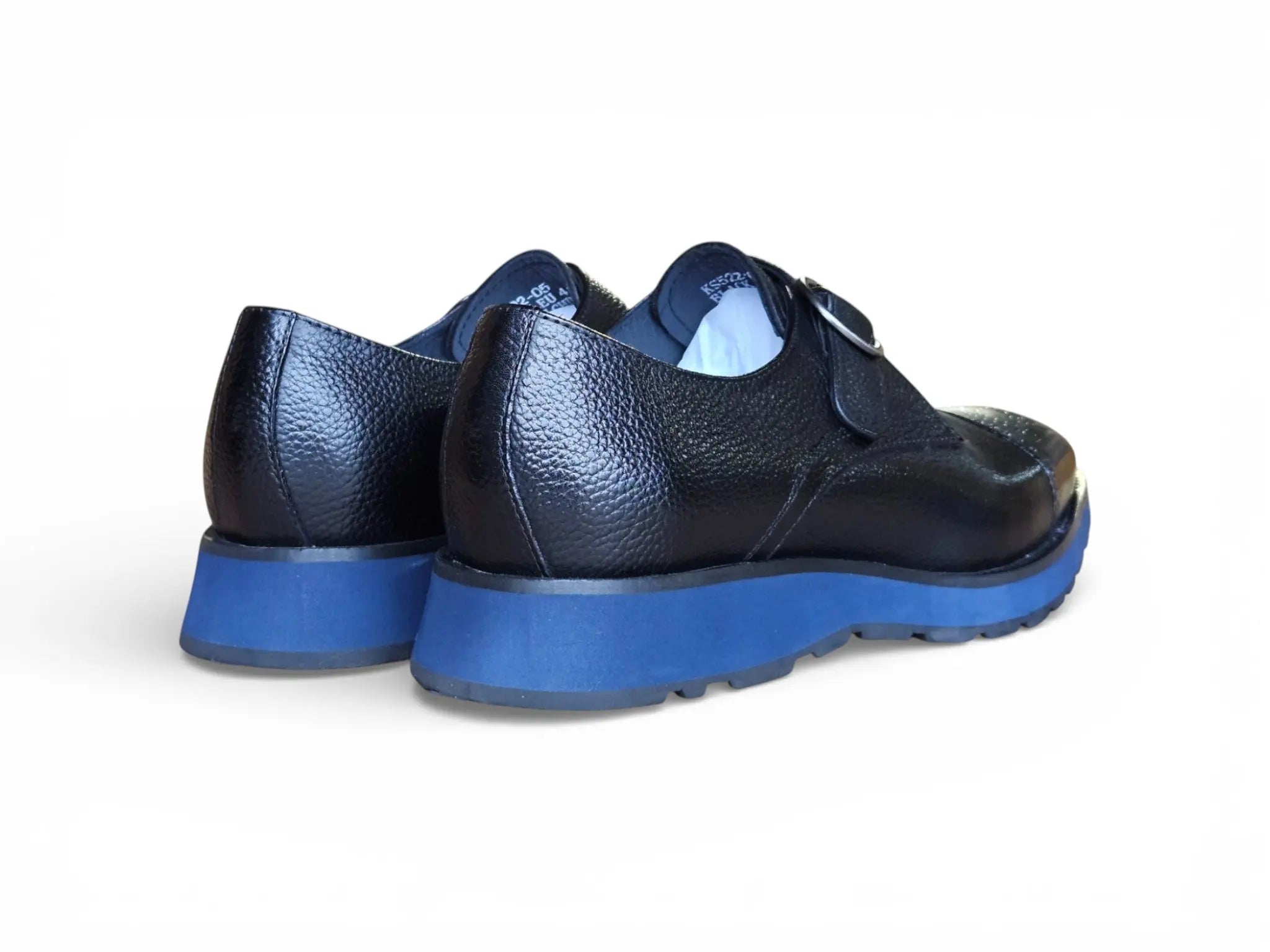 Hybrid Cap Toe Monk Strap Shoes Carrucci
