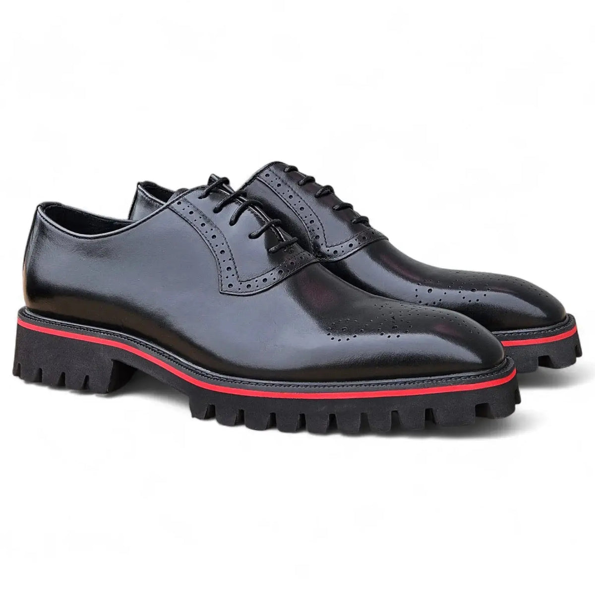 Hybrid Lug Oxford Navy/Cognac / 11