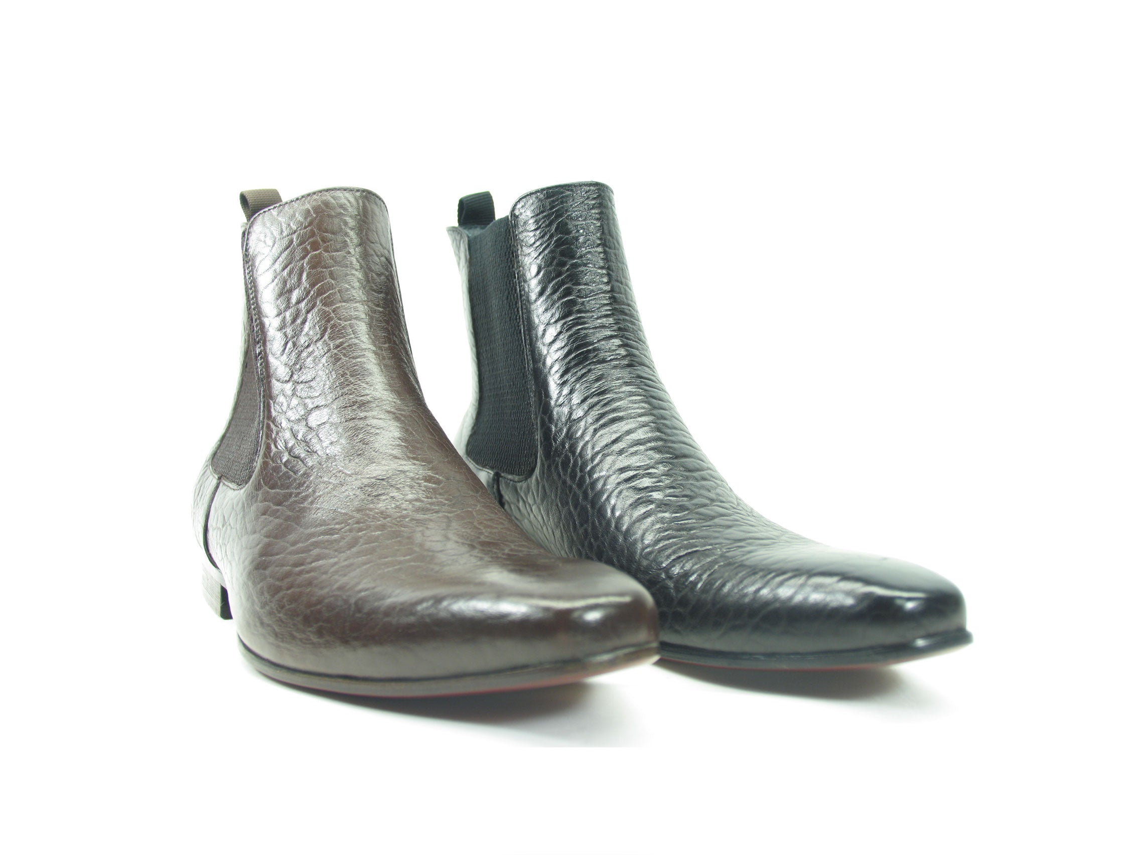 Textured Chelsea Boots