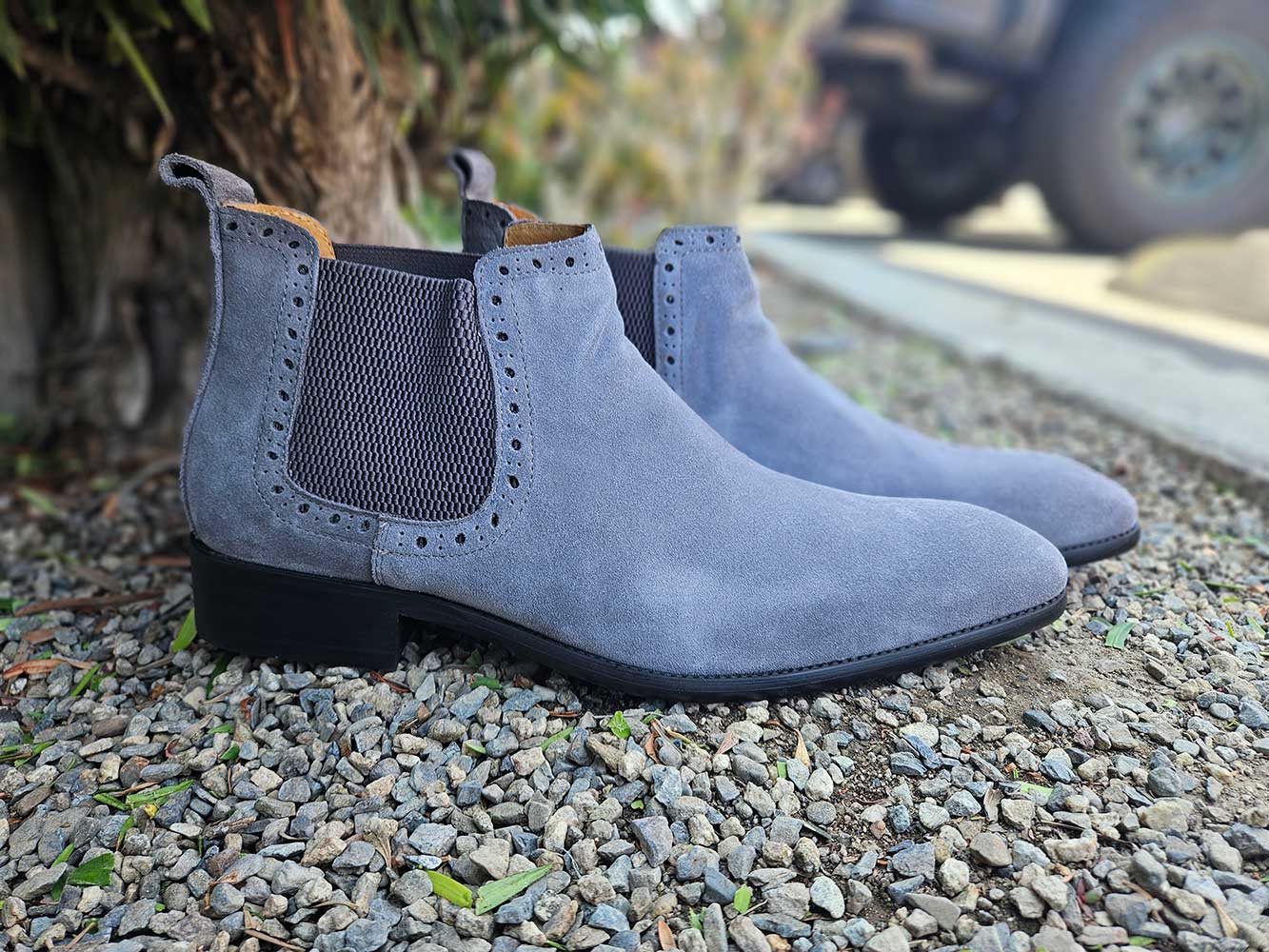 Suede Ankle Chelsea Boot