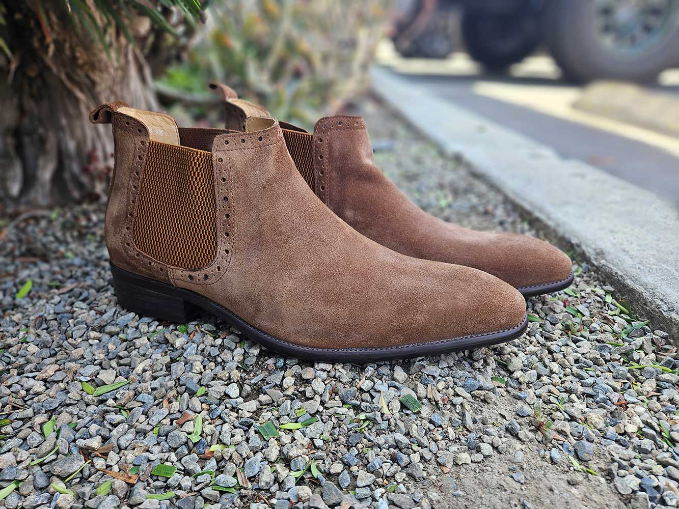 Suede Ankle Chelsea Boot
