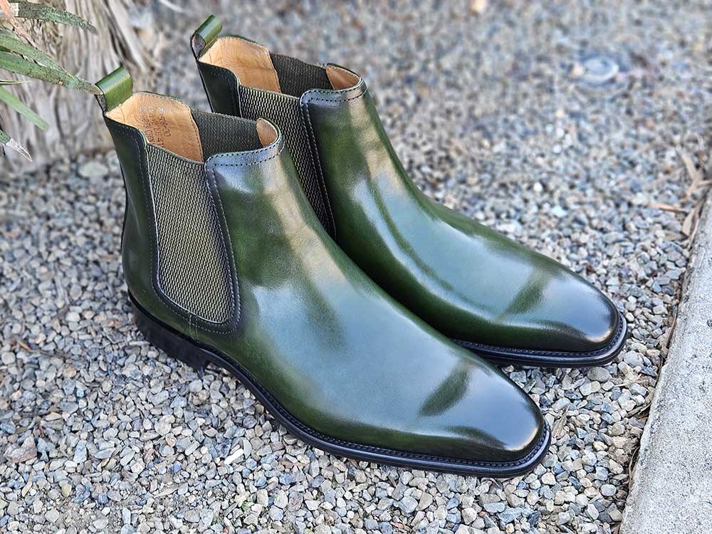 Calfskin Leather Chelsea Boot