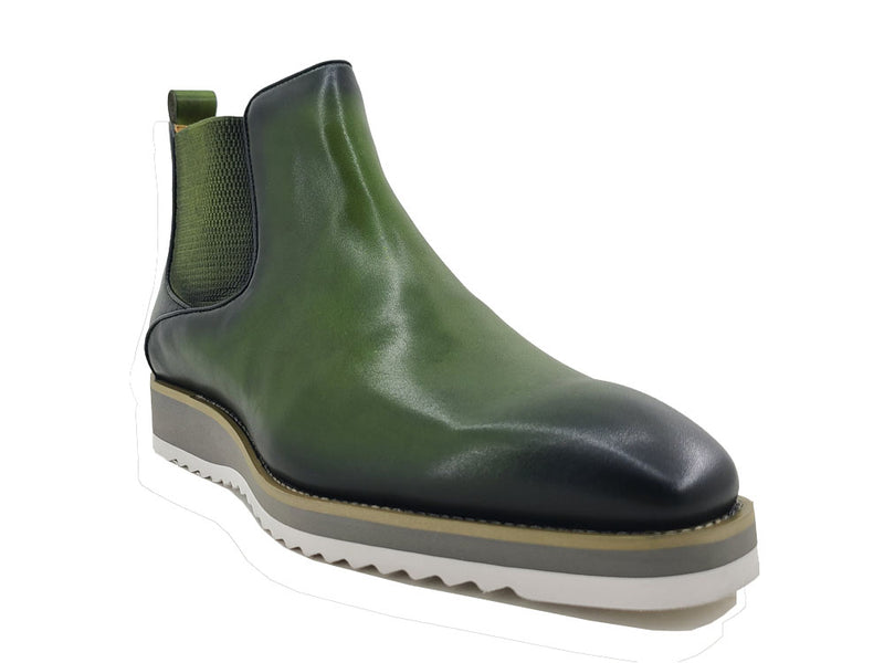 Patina Chelsea Boot with lightweight color contrast sole KB515-15