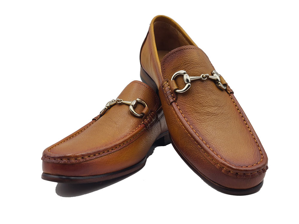 Victor Timeless Buckle Loafer in Leather Sole