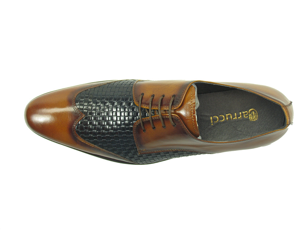 Hand Braided Leather Woven Dress Shoe