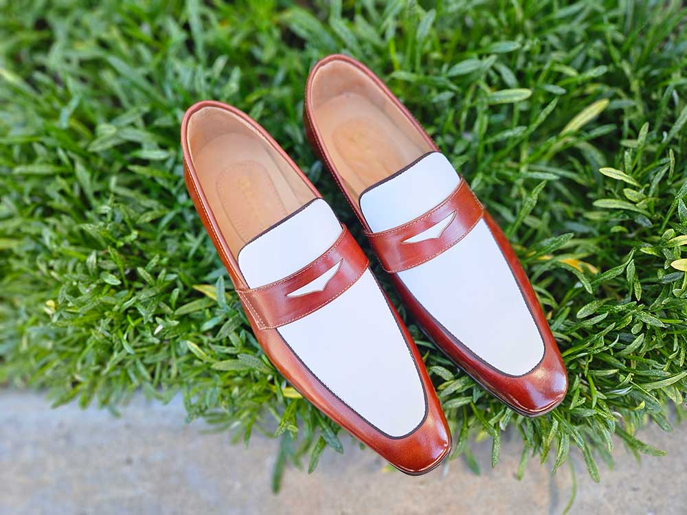 Contrast Two Tone Penny Loafer