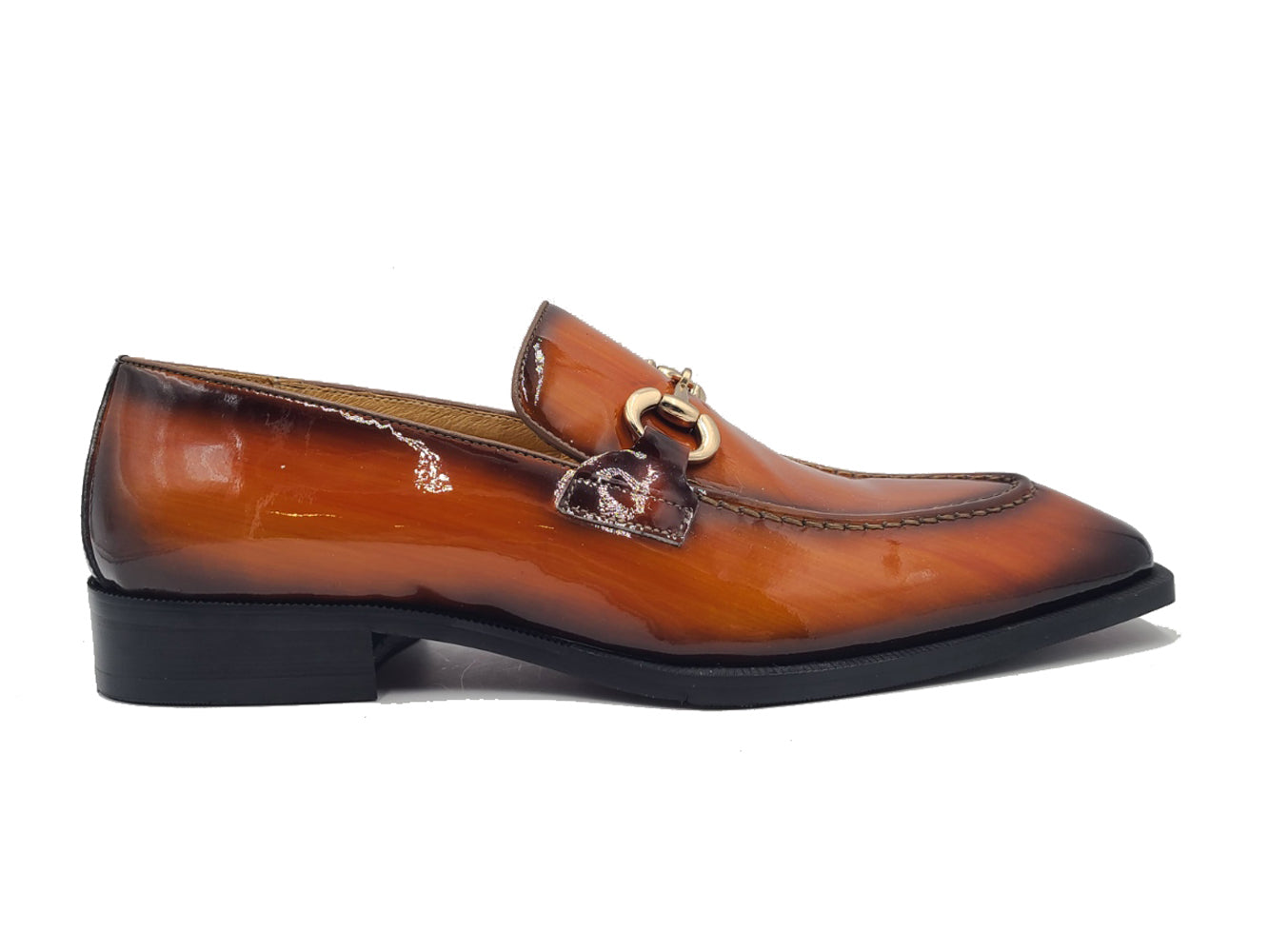 Patent Leather Buckle Loafer