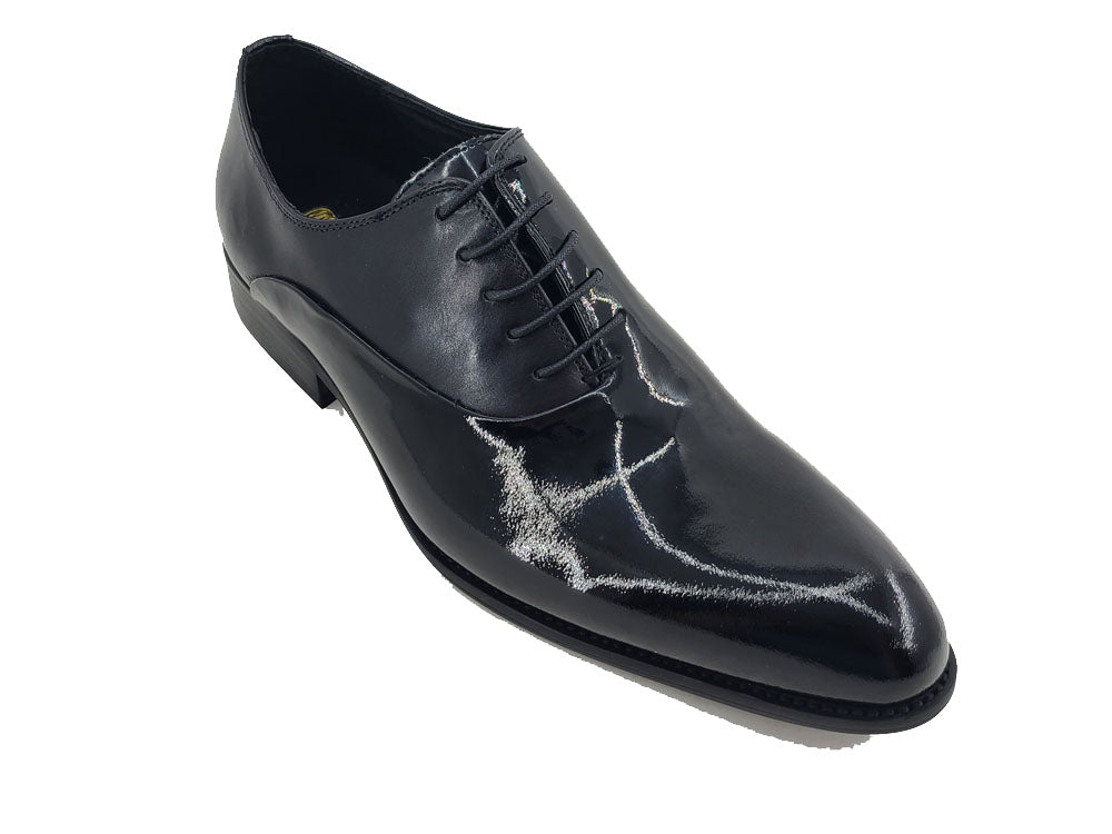 Mix Media Patent Leather Oxford