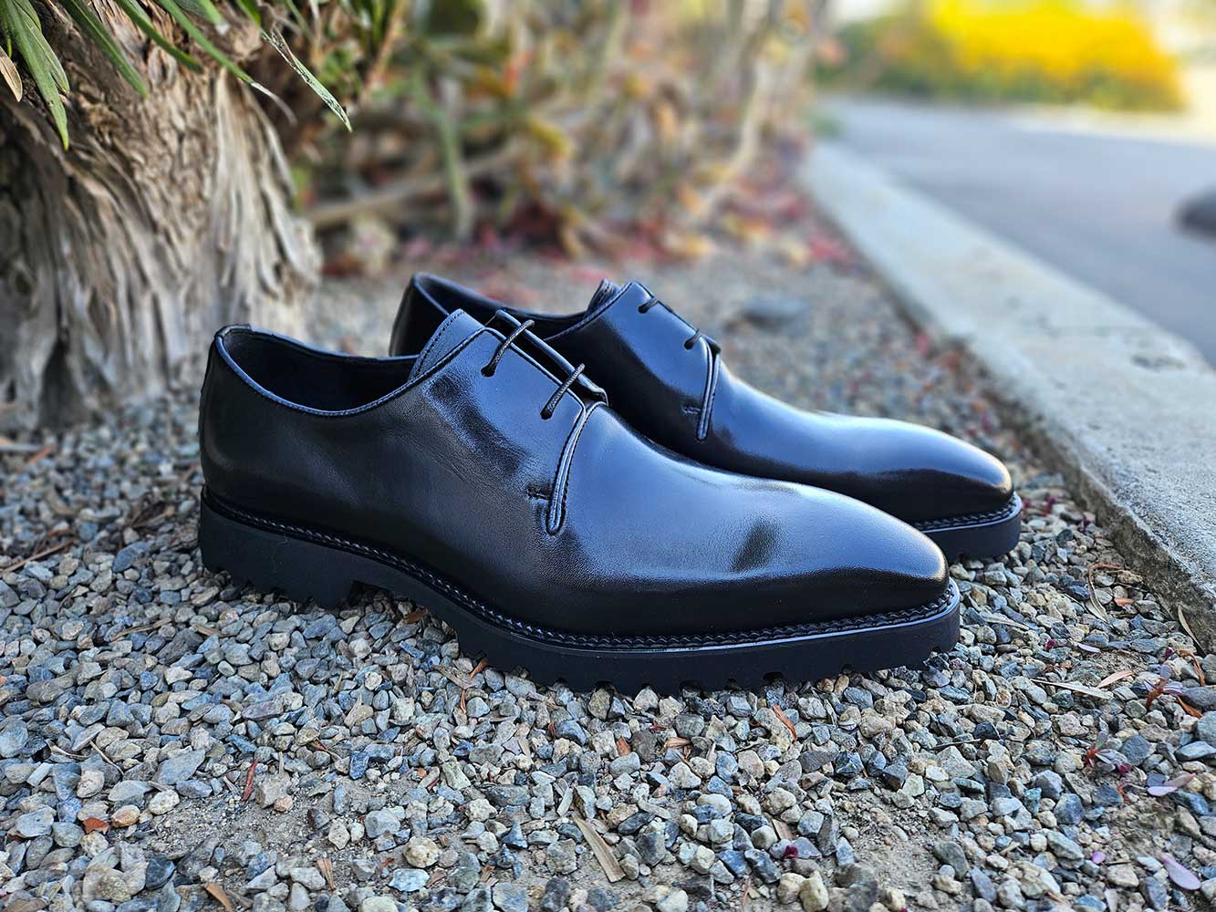 Whole Cut Derby With Lug Sole