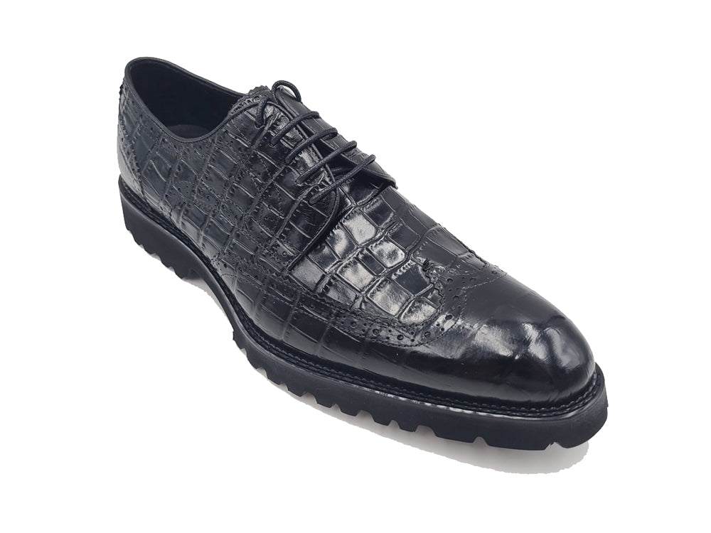 Blucher Style Alligator Embossed Oxford