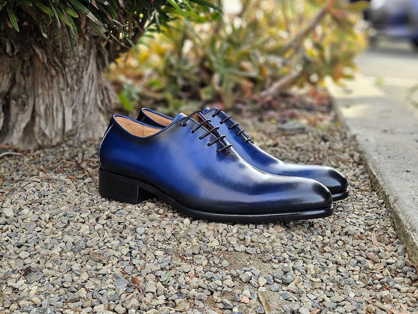 Calfskin Whole Cut Lace-up Oxford