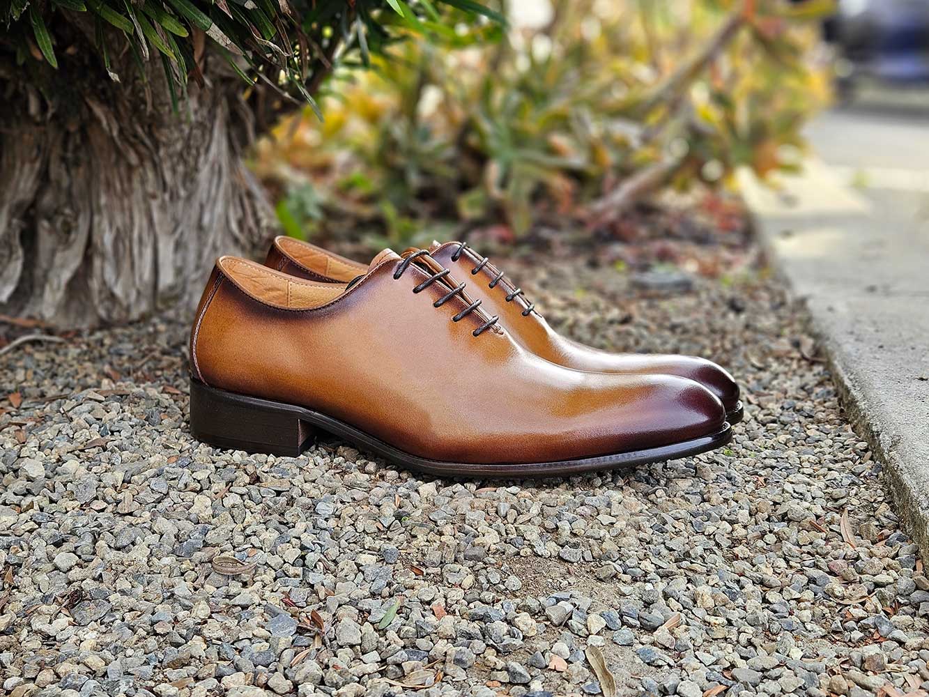 Calfskin Whole Cut Lace-up Oxford