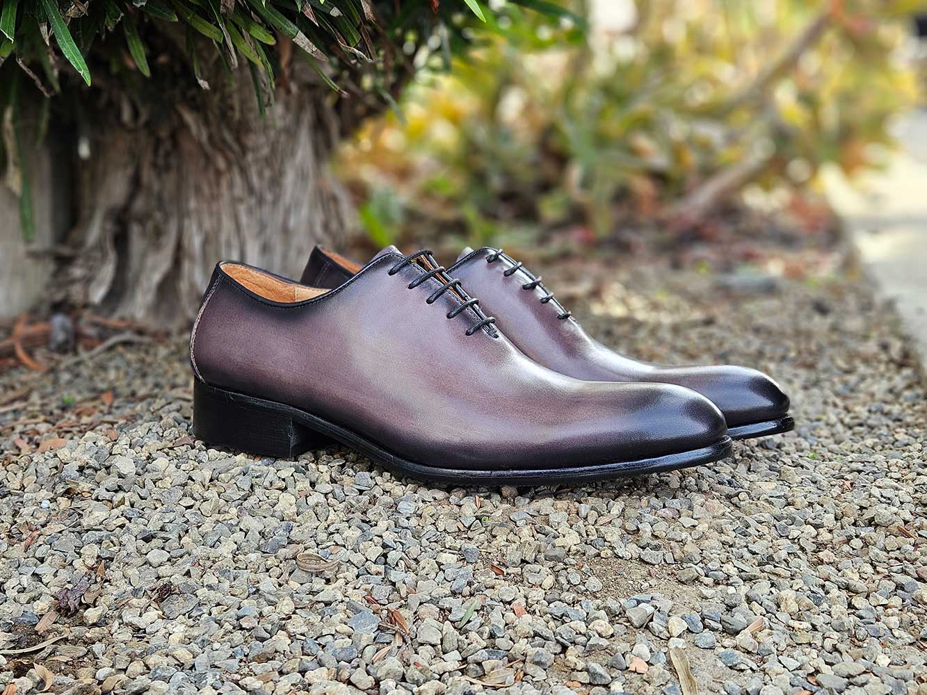 Calfskin Whole Cut Lace-up Oxford