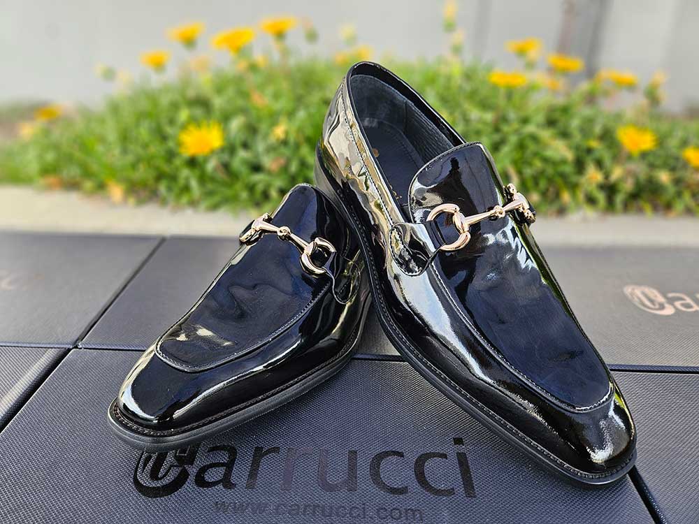Signature Horse Bit Patent Leather Loafer