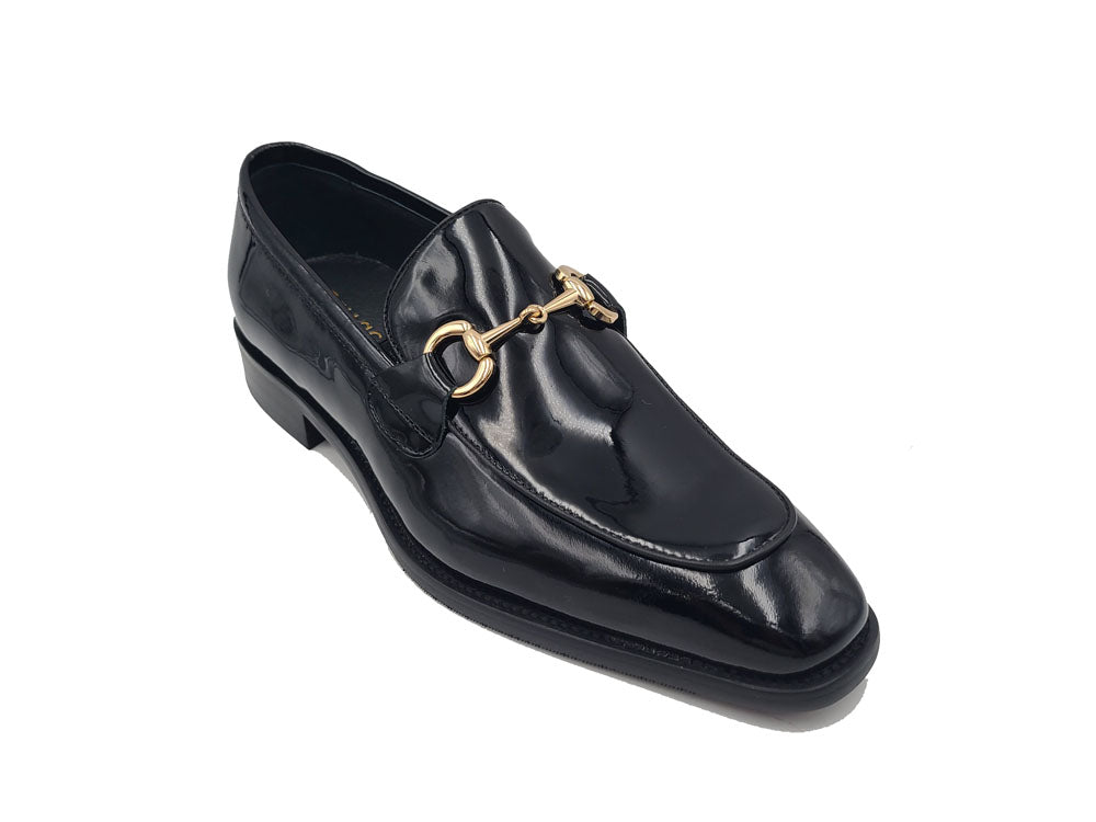 Signature Horse Bit Patent Leather Loafer