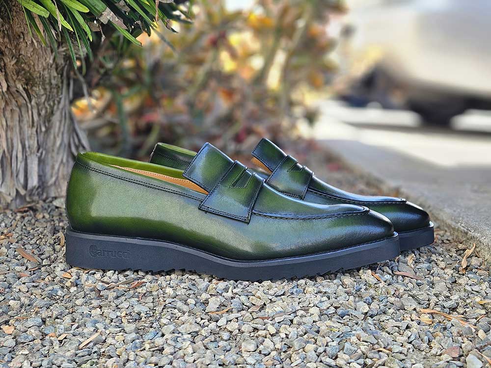 Chic Patina Burnished Penny Loafer