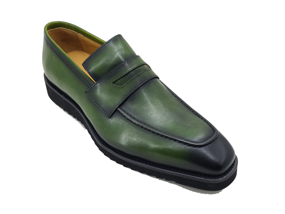 Fashion Patina Penny Loafer with Matching Lightweight sole