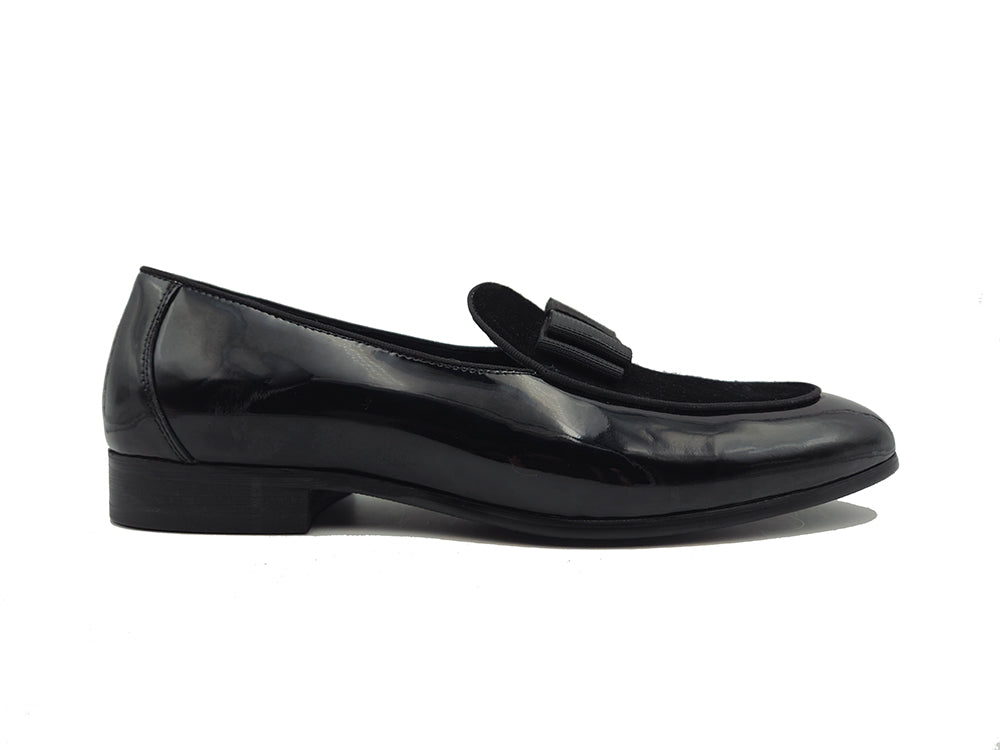 Bow Tie Patent Leather Formal Shoe
