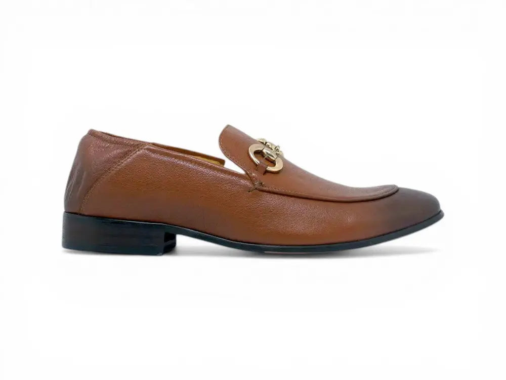 KS525-305 Soft Leather Casual Buckle Loafer/Mule Carrucci