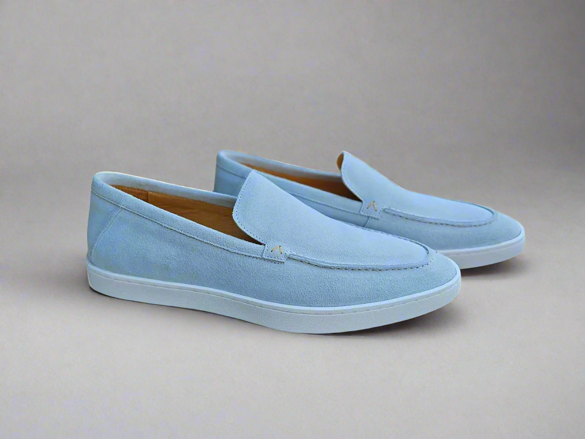 Blue Suede Loafer