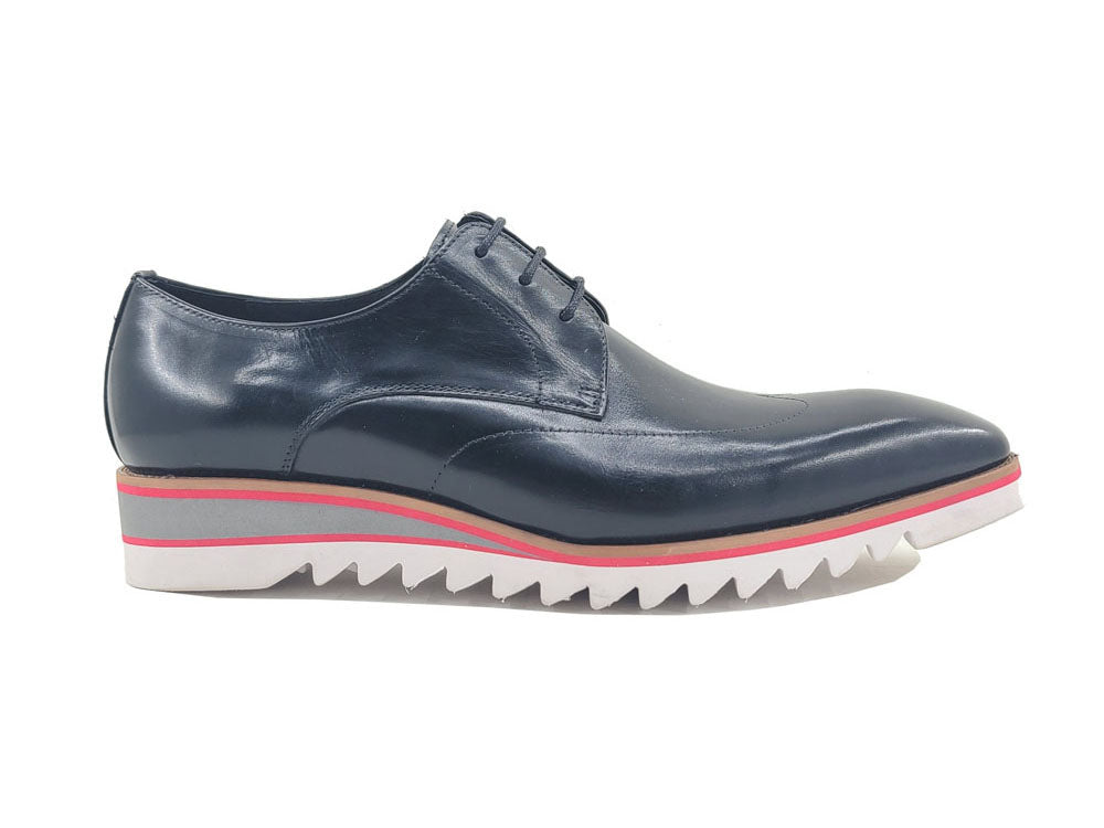 Plain Toe Wing-tip Stitching Blucher style Oxford