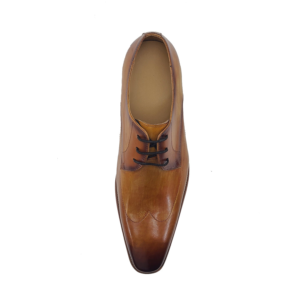 Plain Toe Wing-tip Stitching Blucher style Oxford