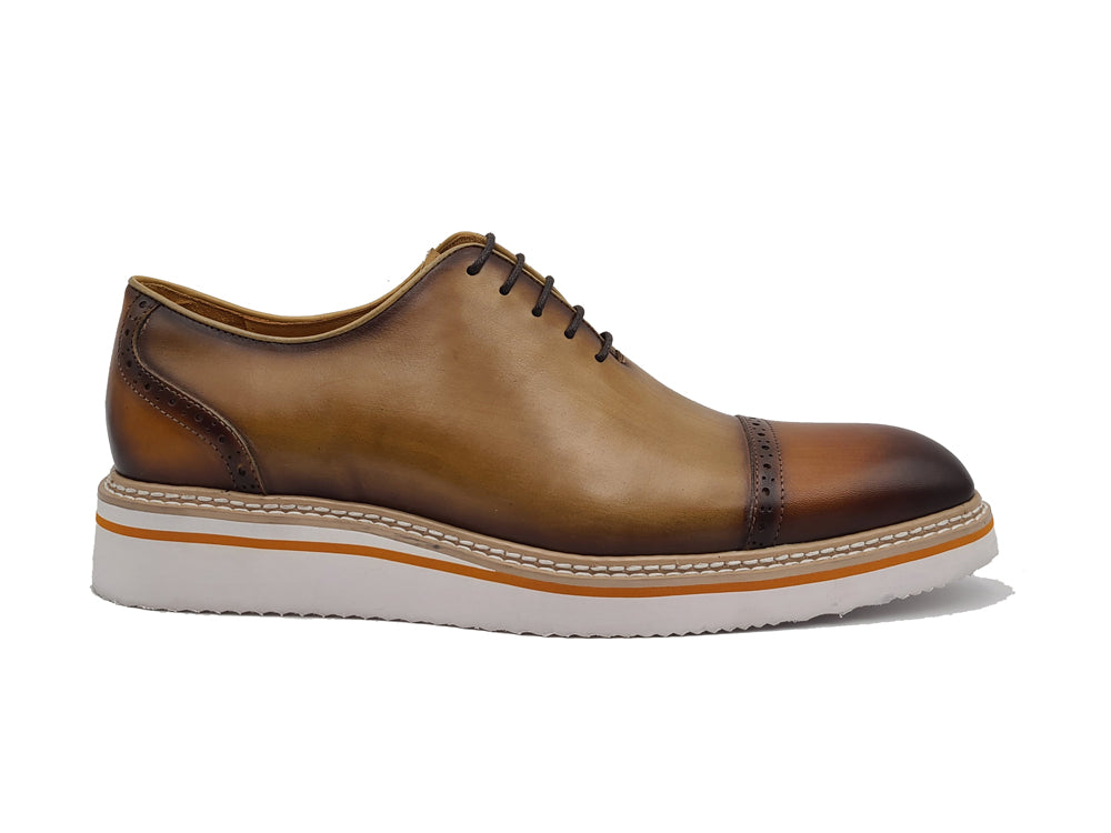 Two Tone Cap toe Calfskin Oxford