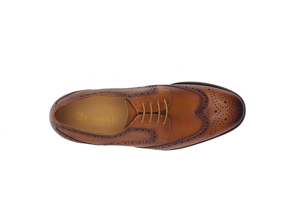 Tumbled Leather Blucher style Oxford with Flex Sole