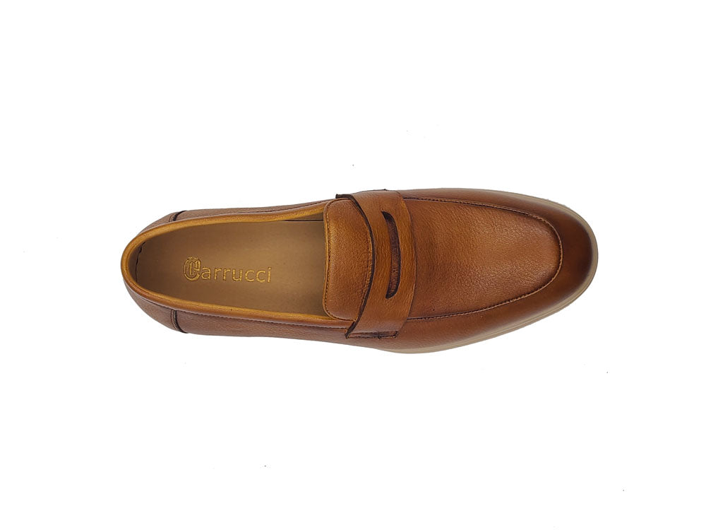 Tumble Calfskin Penny Loafer