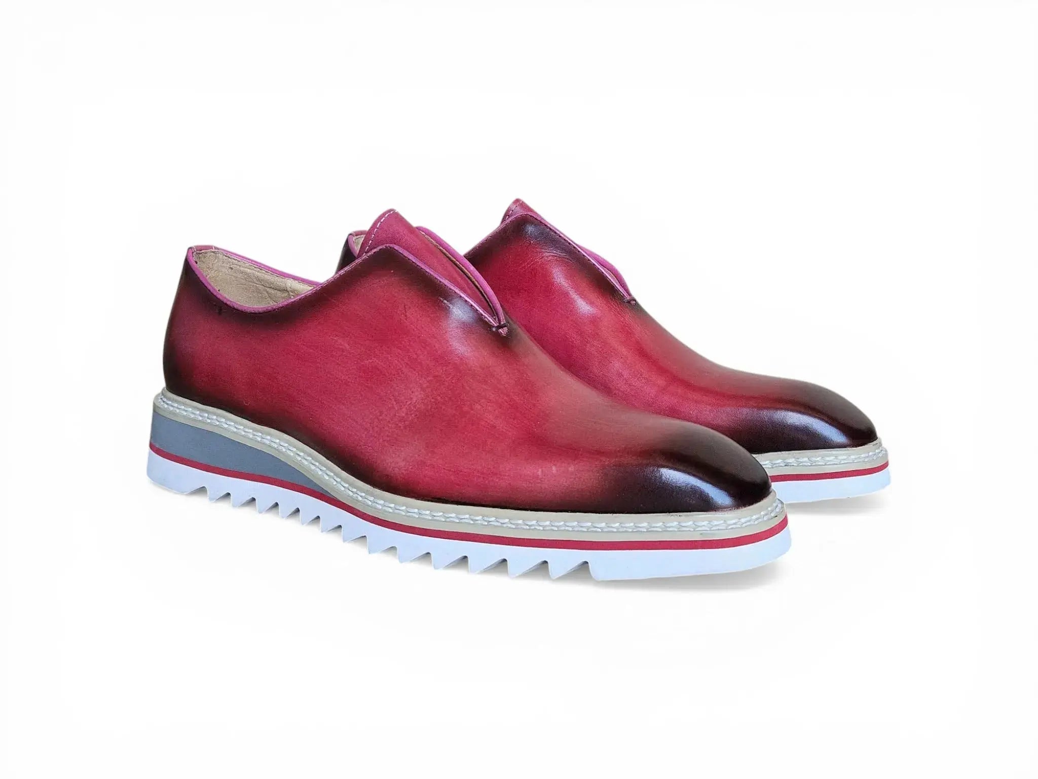 Laceless Loafer with Contrast color lightweight sole Carrucci