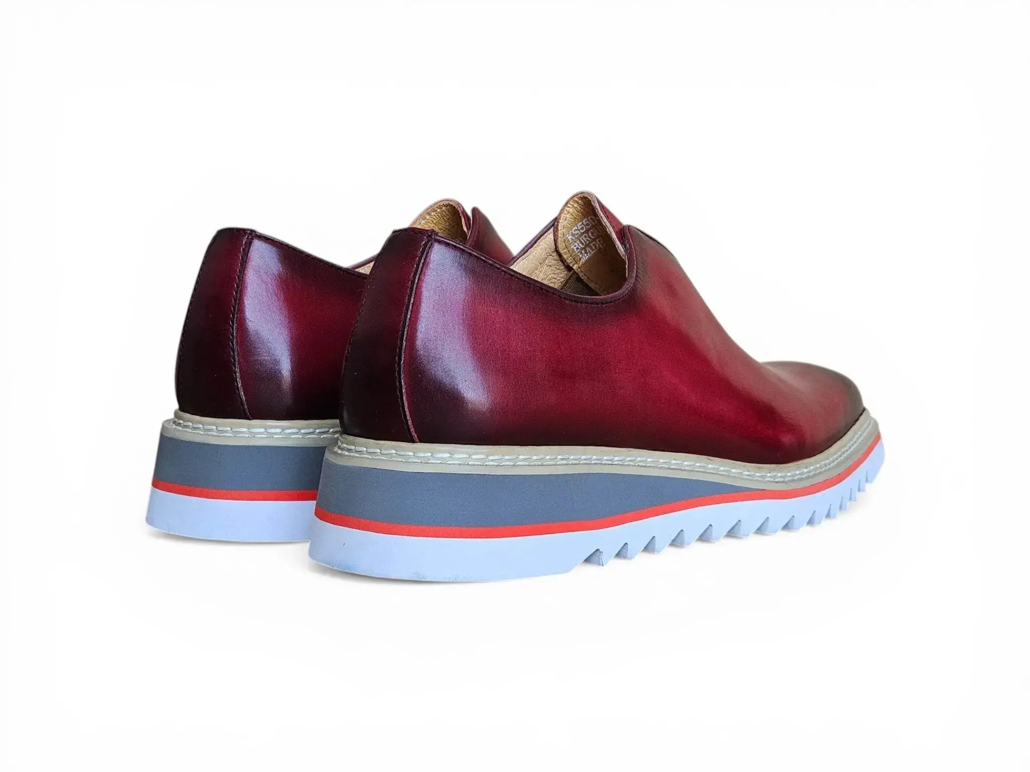 Laceless Loafer with Contrast color lightweight sole Carrucci