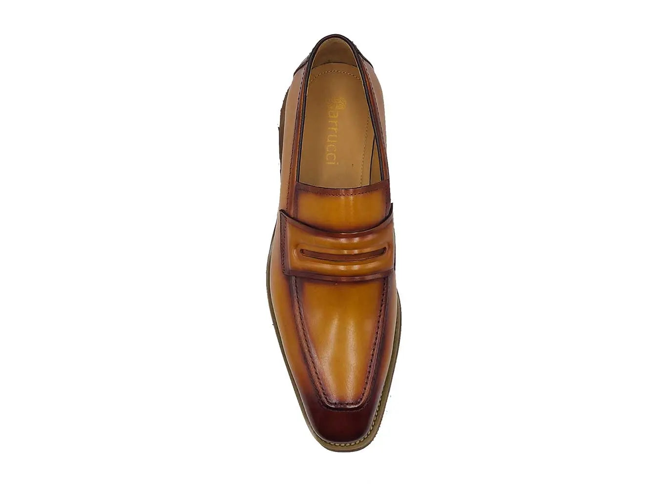 Leather Penny Loafer in Chunky Sole Carrucci