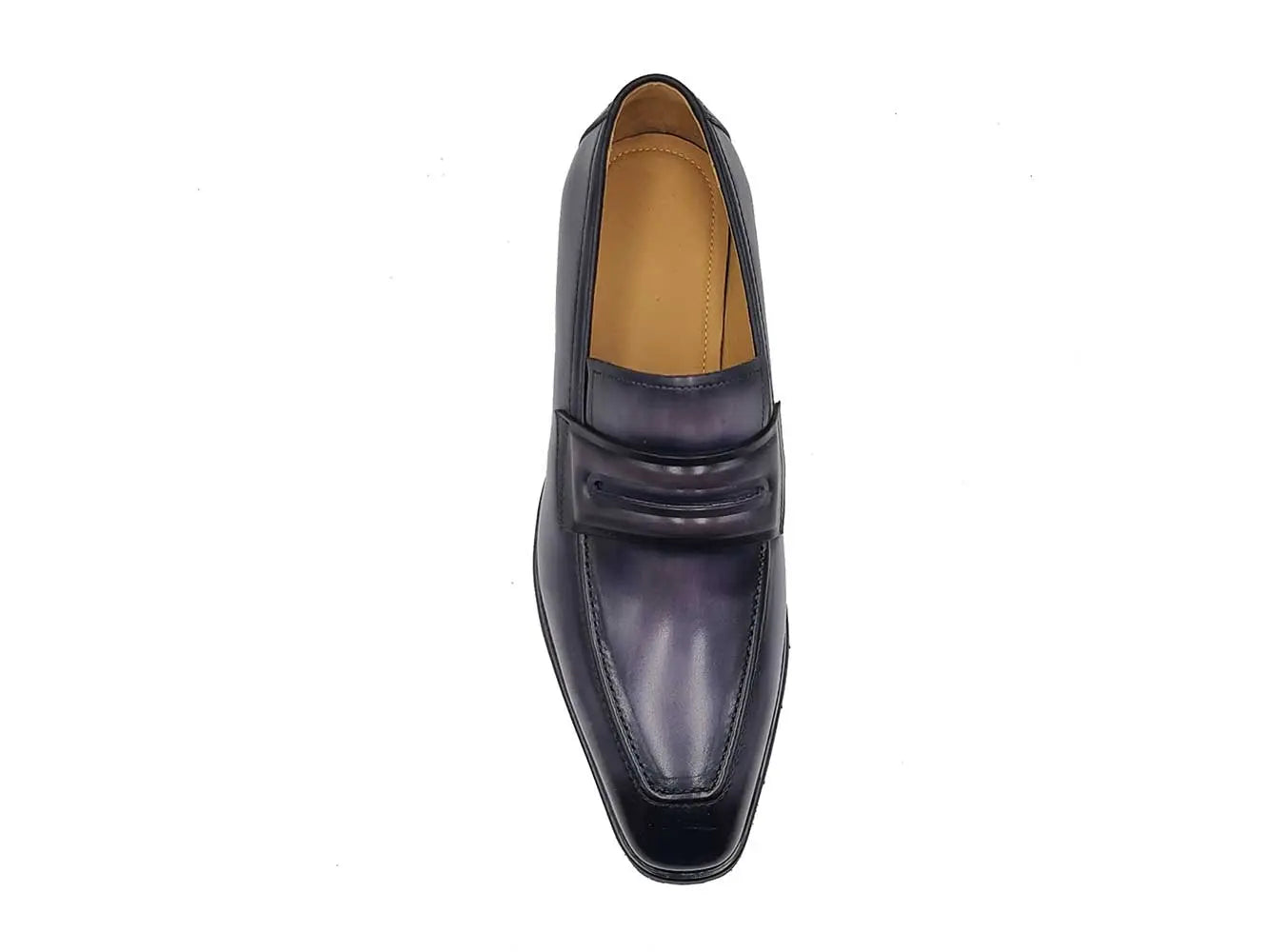 Leather Penny Loafer in Chunky Sole Carrucci