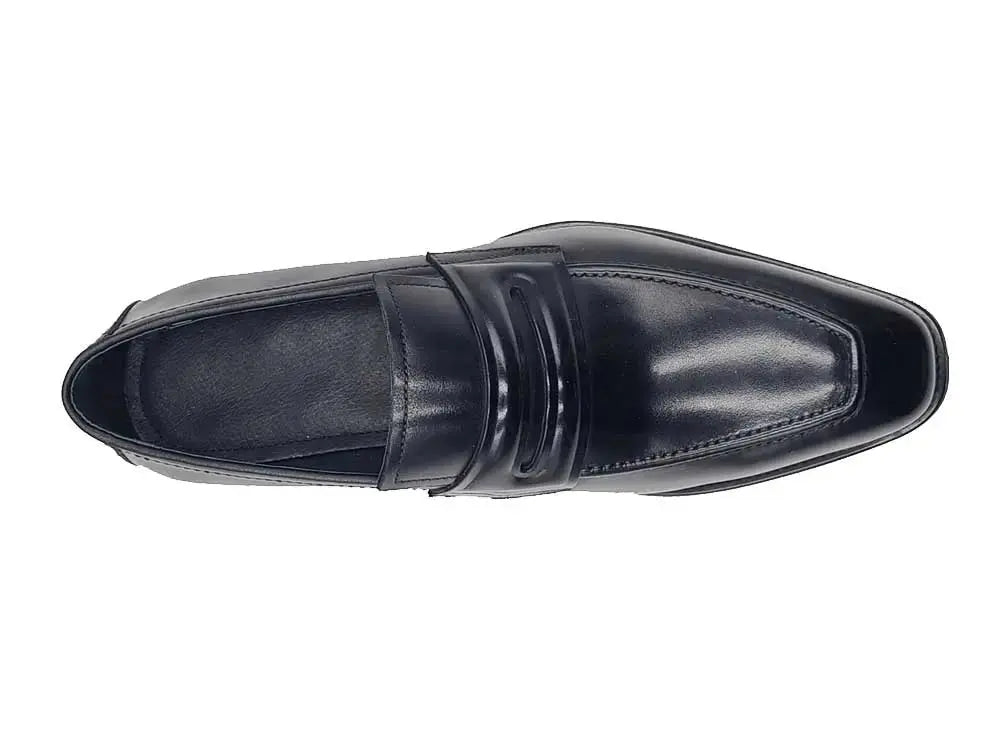 Leather Penny Loafer in Chunky Sole - Carrucci Shoes