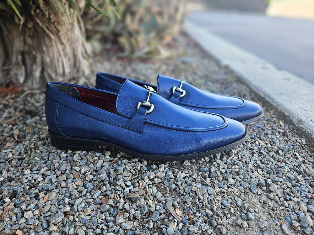 Leather Sole Horsebit Loafer - Carrucci Shoes Cognac / 11 Leather Sole Horsebit Loafer - Carrucci Shoes Cognac / 11
