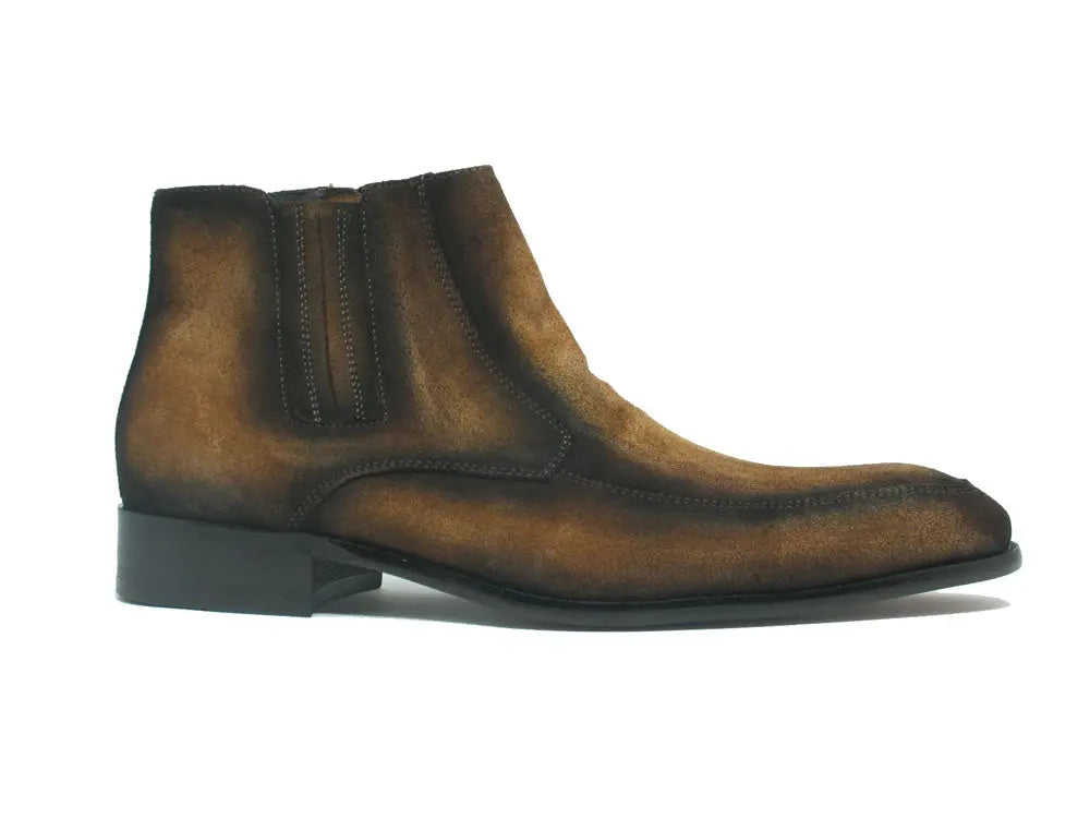 Leather Suede Chelsea Boots Carrucci